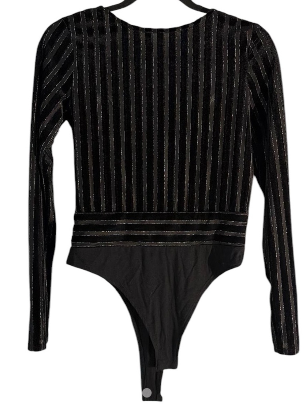 Superdown Black and Silver velvet Bodysuit. s new with tags - Picture 5 of 8